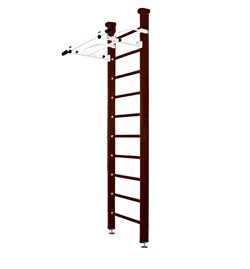 Шведская стенка Kampfer Swedish Ceiling [№5 Шоколадный Стандарт белый турник] Swedish Ceiling №5 Шоколадный Стандарт бел турник
