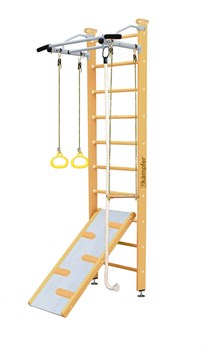 Шведская стенка Kampfer Ride Ceiling [№1 Натуральный Стандарт белый турник] 15440