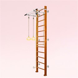 Шведская стенка Kampfer Helena Wall (№6 Жемчужный Стандарт белый турник) 15178