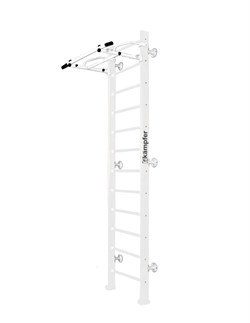 Шведская стенка Kampfer Swedish Wall [№6 Жемчужный Высота 3 м белый турник] 15571