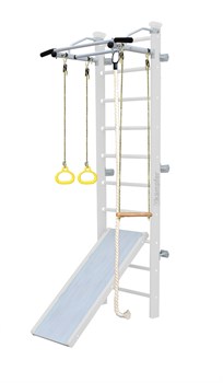 Шведская стенка Kampfer Ride Wall [№6 Жемчужный Стандарт белый турник] 15489