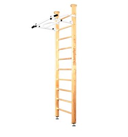 Шведская стенка Kampfer Swedish Ceiling [№1 Натуральный Стандарт белый турник] 15524