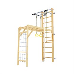 Шведская стенка Kampfer Union Wall [№1 натуральный Стандарт белый турник] 15619