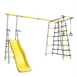 Спортивно-игровой комплекс ROMANA Богатырь Плюс-2 103.12.06 серый/желтый без качелей 24258