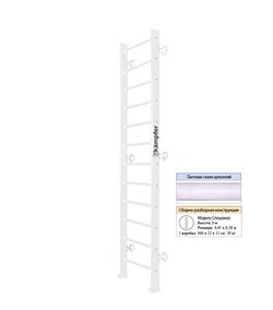 Шведская стенка Kampfer Classic Wall (№6 Жемчужный Высота 3 м белый) Classic Wall-1