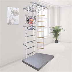 Шведская стенка Midzumi Niji Kabe Basketball Shield c матом №4 [лимонный пай серый мат] 16073