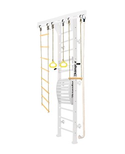 Шведская стенка Kampfer Wooden ladder Maxi Wall [№6 Жемчужный Высота 3 м белый] 15756