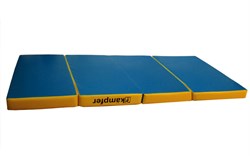 Kampfer Classic Мат №7 (200 х 100 х 10) складной - винилискожа [синий/желтый] 884