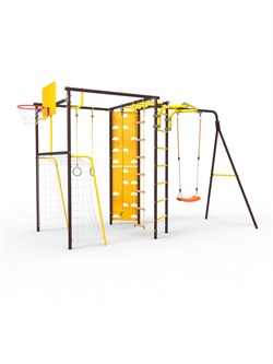 УДСК-7.2 Rokids Атлет-К с качелями [Шоколад-желтый с качелями пластиковыми] 24335