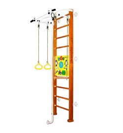 Шведская стенка Kampfer Helena Wall Busyboard [№3 Классический Стандарт Бизиборд желтый] 23830