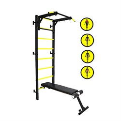 Профессиональная шведская стенка Kampfer Stone Professional [черный/желтый] 9001