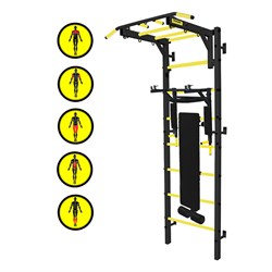 Профессиональная шведская стенка Kampfer Tornado Professional [черный/желтый] 9003