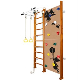 Шведская стенка Kampfer Jungle Wall Girl [№3 Классический Стандарт белый турник] 15344