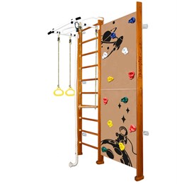 Шведская стенка Kampfer Jungle Wall Boy [№3 Классический Стандарт белый турник] 15315