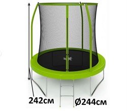 Батут Триумф Норд Триумфальный каркасный с защитной сеткой для детей и взрослых 244 244