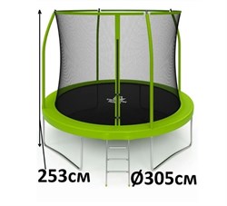 Батут Триумф Норд Триумфальный каркасный с защитной сеткой для детей и взрослых 305 305