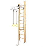 Шведская стенка Kampfer Helena Ceiling (№1 Натуральный Стандарт белый антик турник) 15008