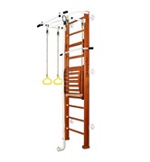 Шведская стенка Kampfer Helena Maxi Wall (№4 Вишневый Стандарт белый турник) 15141