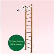 Шведская стенка Kampfer Swedish Wall [№2 Ореховый Высота 3 м белый турник] 15555