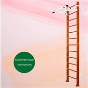 Шведская стенка Kampfer Swedish Wall [№4 Вишневый Высота 3 м белый турник] 15563