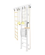 Шведская стенка Kampfer Wooden ladder Maxi Wall [№6 Жемчужный Высота 3 м белый] 15756