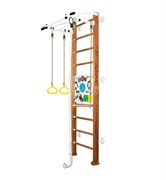 Шведская стенка Kampfer Helena Wall Busyboard [№2 Ореховый Стандарт Бизиборд белый] 15221