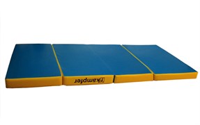 Kampfer Classic Мат №7 (200 х 100 х 10) складной - винилискожа [синий/желтый] 884