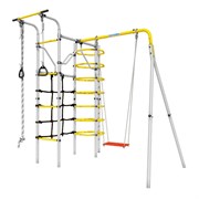 Спортивно-игровой комплекс ROMANA Космос 103.21.05-01 серый/желтый с качелями фанерными 24285