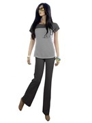 Футболка женская для фитнеса Kampfer Gray, S nan-89