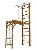 Шведская стенка Kampfer Union Wall [№2 Ореховый Высота 3 м белый турник] 15621