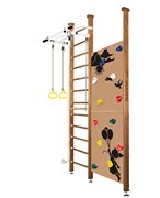 Шведская стенка Kampfer Jungle Ceiling Girl [№2 Ореховый Высота 3 м белый турник] Jungle Ceiling Girl-2