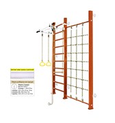 Шведская стенка Kampfer Winner Wall [№4 Вишневый Стандарт белый турник] 15689