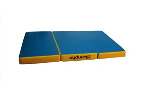 Kampfer Classic Мат №6 (150 х 100 х 10) складной - винилискожа [синий/желтый] 879