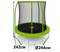 Батут Триумф Норд Триумфальный каркасный с защитной сеткой для детей и взрослых 244 244